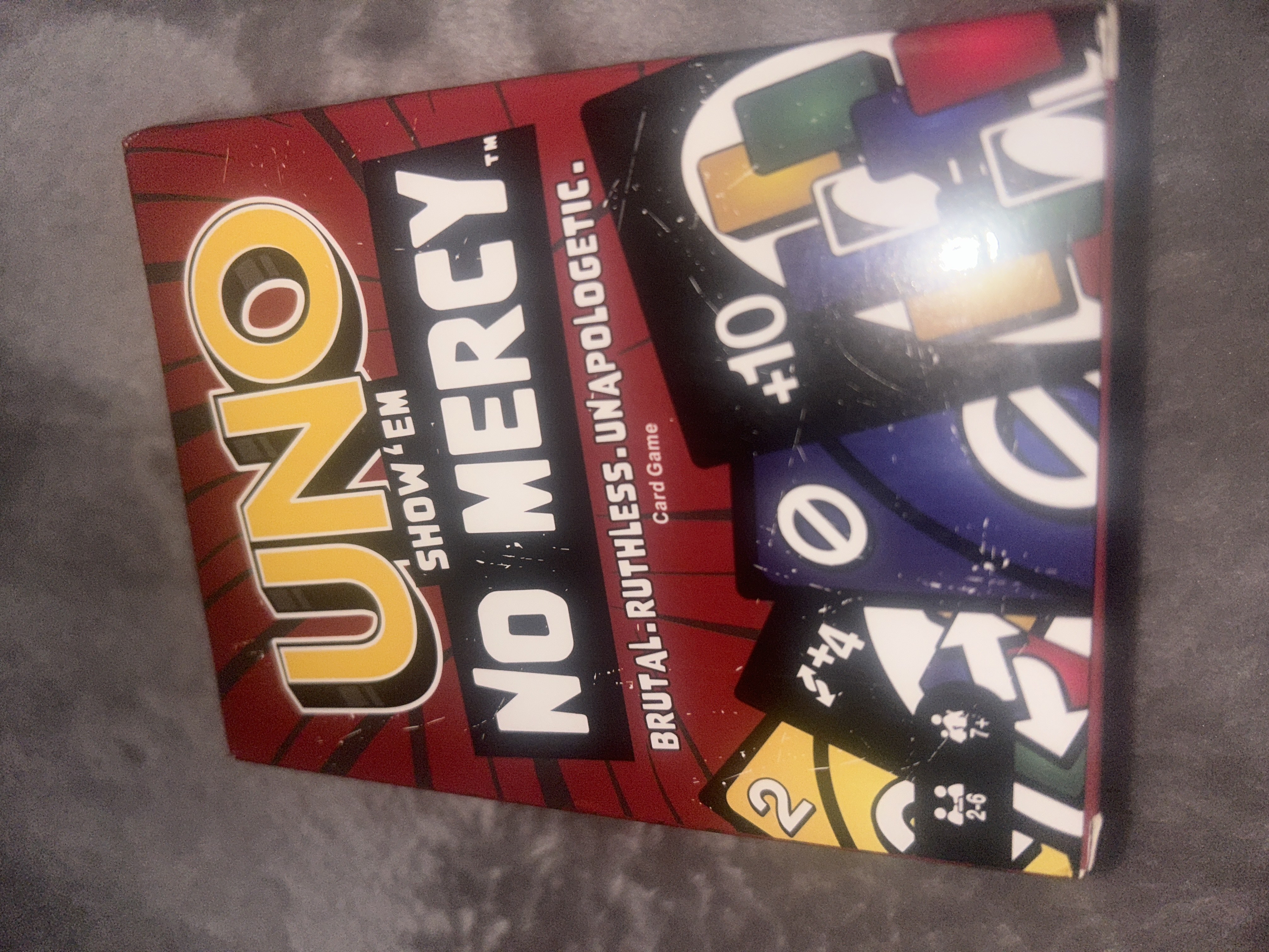 Stol o'yinlar UNO, Skip bo, No mercy, Flip, All wild
