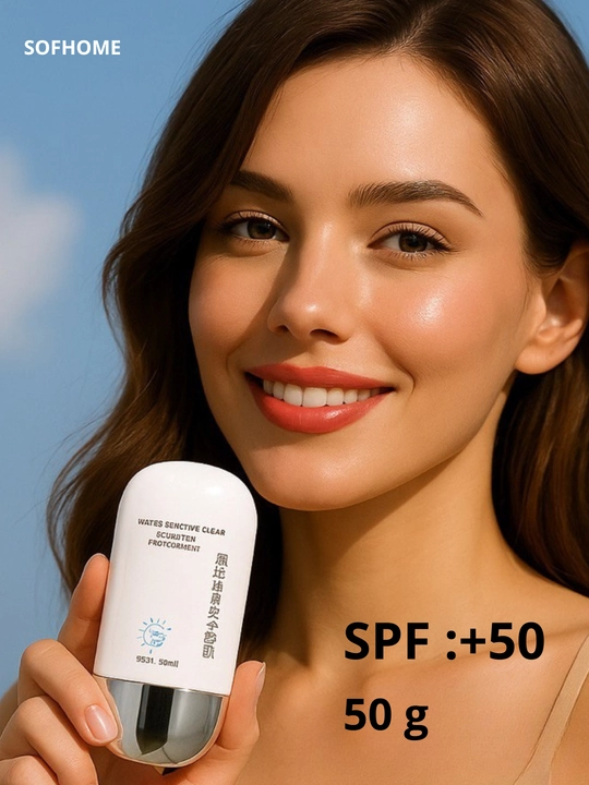 Солнцезащитный крем, крем от загара, водостойкий, SPF 50+, 50 мл - 