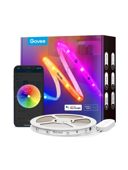 LED lenta, aqlli, Govee H619A3D1 RGBIC Basic Wi-Fi + Bluetooth, uzunligi 5, 10 metr