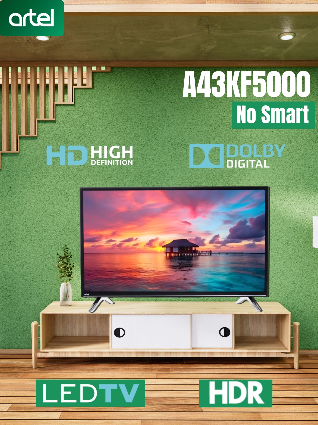 Телевизор Artel 43KF5000 Full HD TV за 1999000 сум со скидкой 13%. Uzum Market