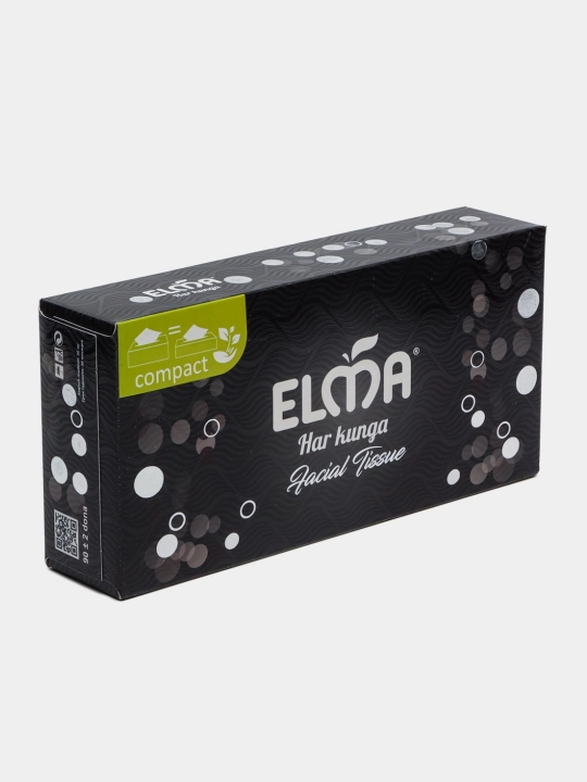 Salfetkalar Elma V, quti idishda, 90 dona