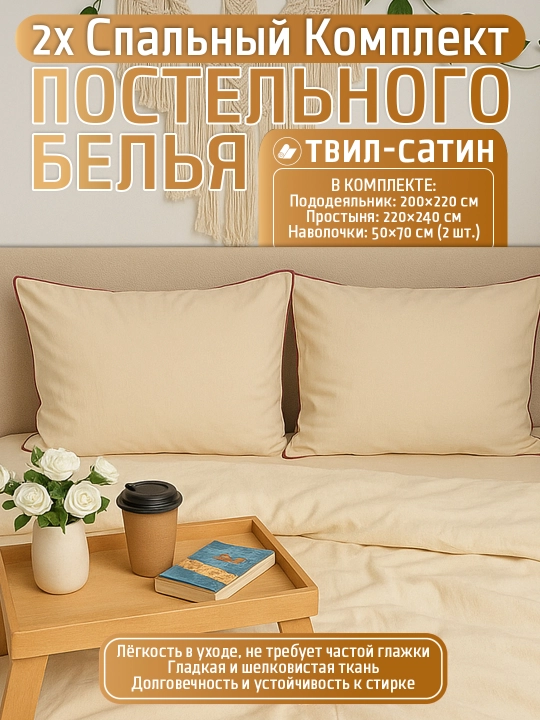 Комплект постельного белья, твилл, cатин, двуспальное, постельное белье, Big city life