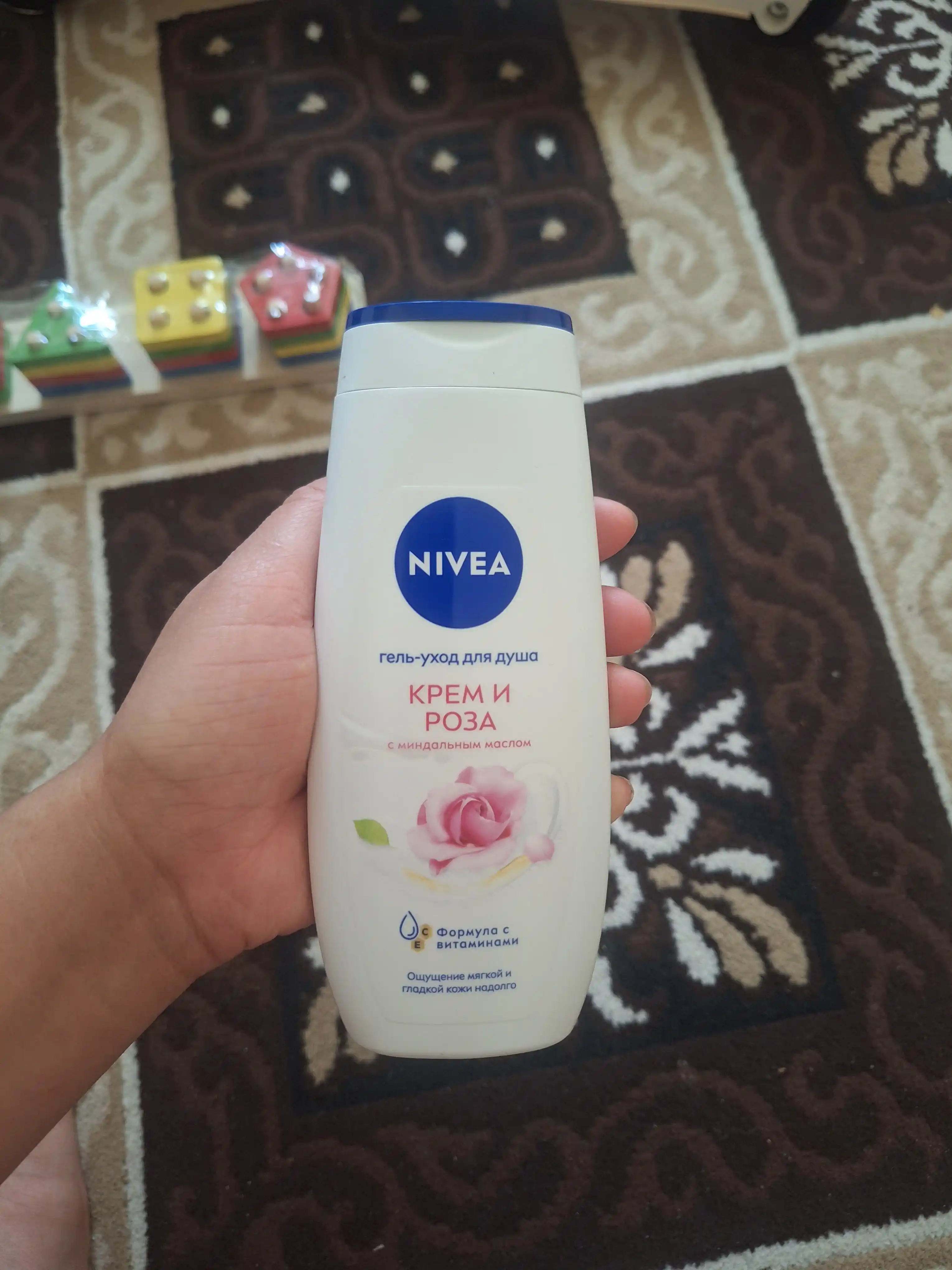 Крем-гель для душа Nivea, крем и роза, 250 мл