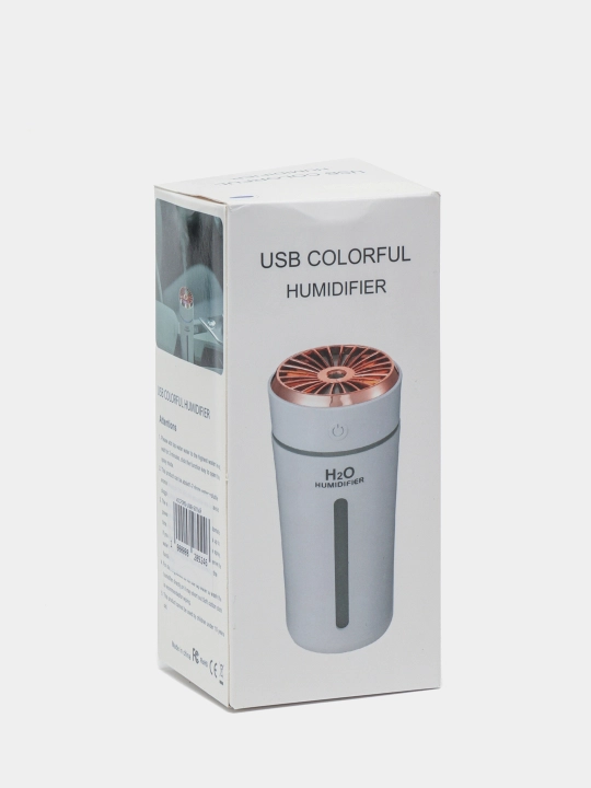 Uy, ofis, avtomobil uchun Humidifier, yoritgichli havo namlagich, stol ustiga