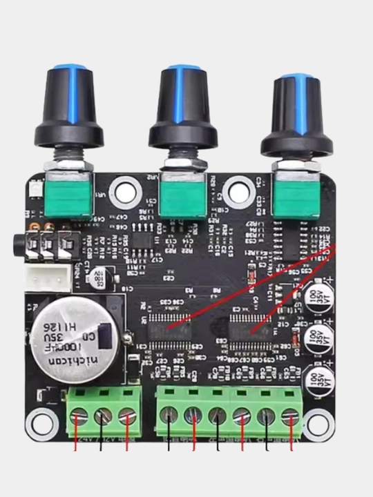 2.1 kanal 15×2 + 30 Vt raqamli audio kuchaytirgich, TPA3110 chipli, DC8–26V