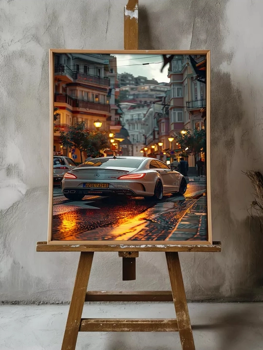 Interyer rasm ARTERY, holstga bosilgan kartina, yog‘och podramnikli poster, 40 × 50 sm