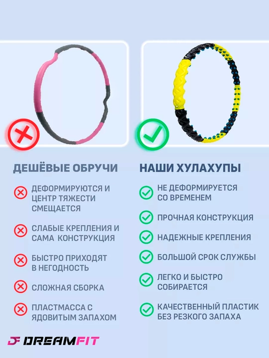 Obruch vazn yo'qotish uchun massaj halqasi Hula Hoop 1809