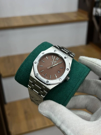 Мужские наручные часы Audemars Piguet, механические, для вас и ваших близких — NEWATCH-PIGUET-КОРИЧН