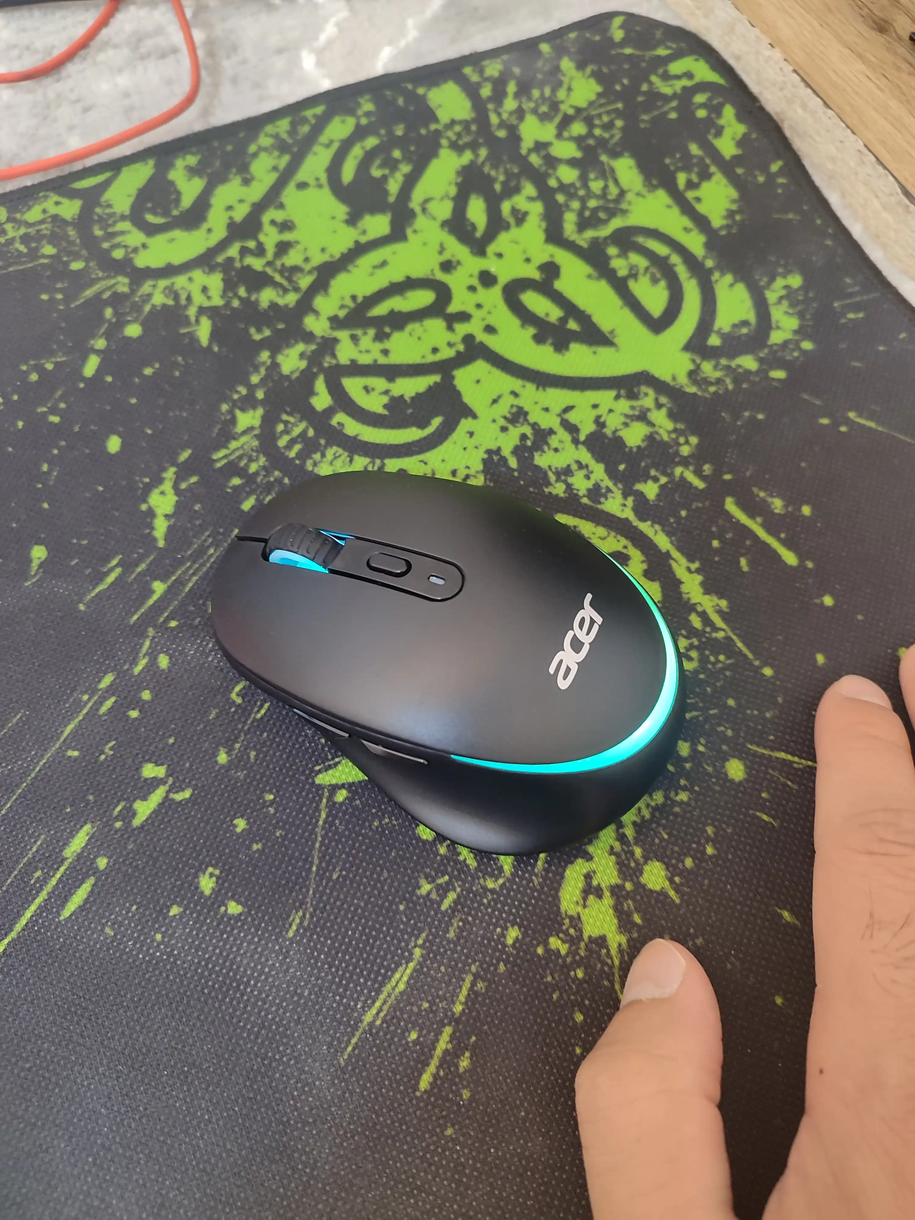 Simsiz kompyuter mini-sichqonchasi ACER, 2 rejim Bluetooth +2.4G, RGB orqa yorug'lik bilan