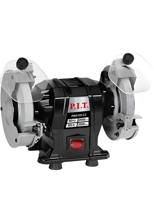 Точильный станок P.I.T. PBG125-C3, 250 Вт, 125 мм, настольный