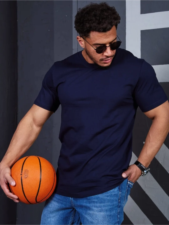 Футболка унисекс из хлопка для улицы и работы, можно носить под рубашку