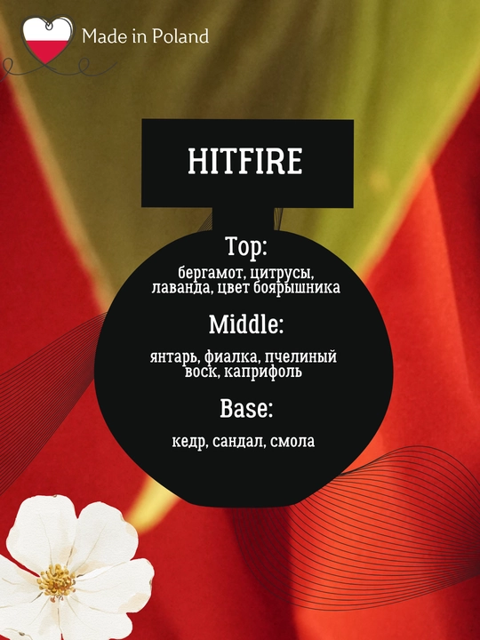 Erkaklar parfume suvi Hitfire, La Rive, 90 ml