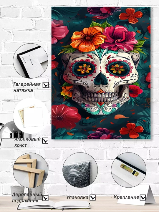 Interyer rasm ARTERY, holstga bosilgan kartina, yog‘och podramnikli poster, 40 × 50 sm