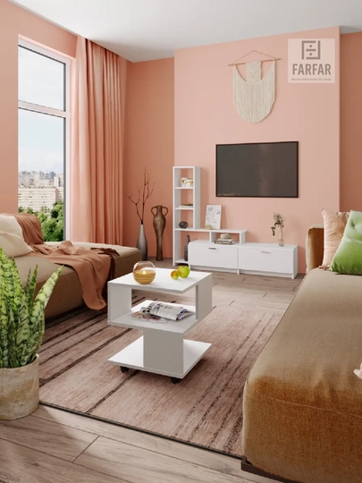 Журнальные столики Farfar Mebel — 777MARK-JURNST-БЕЛЫЙ