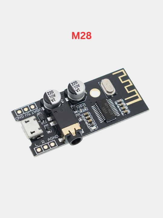 Bluetooth 4.2 MP3 декодер модуль M18/M28/M38, стерео, USB/литиевое питание