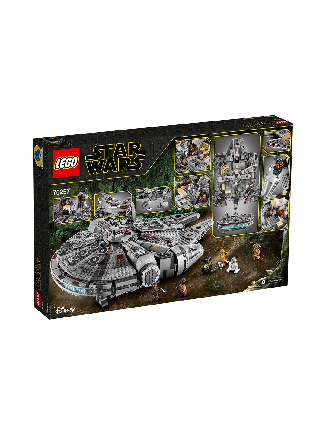 LEGO Star Wars Millennium Falcon 75257, 1351 dona detal