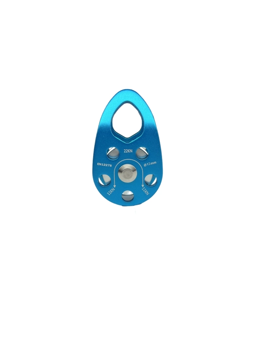 Alpinistik blok-rolik 22 kN, polispast uchun, Ø12 mm - 