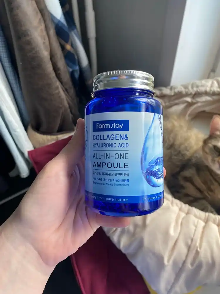 Ампульная сыворотка с коллагеном Farmstay Collagen Hyaluronic Acid All-In-One Ampoule