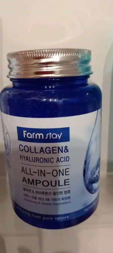 Ампульная сыворотка с коллагеном Farmstay Collagen Hyaluronic Acid All-In-One Ampoule