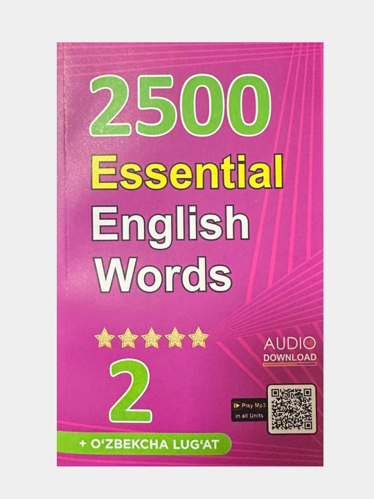 2500 Essential english words 1, 2, 3, 4 uzbek translations - 