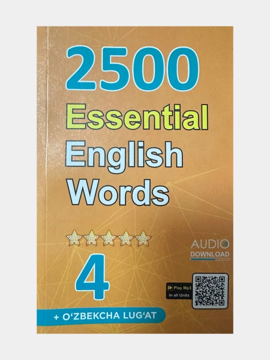 2500 Essential english words 1, 2, 3, 4 uzbek translations - 
