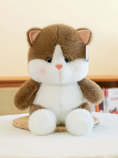Кошка Страйп, мягкая игрушка, 25 см — BUBLOO-СТРАЙТ-КОРИЧН