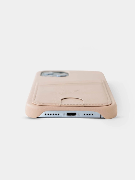 iPhone 12/12 Pro, karta uyasi bilan 12 Pro Max uchun charm g'ilof