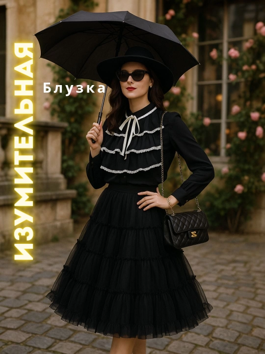 Jabo yoqali bluzka Fabrica luxury boutique - 