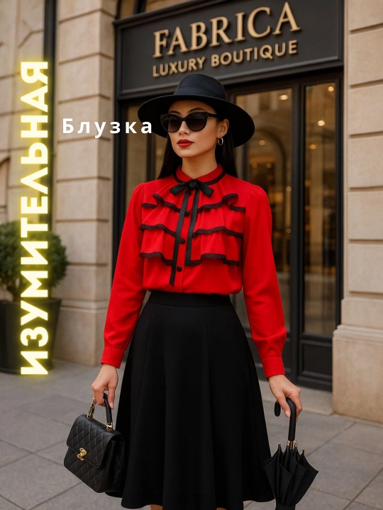 Jabo yoqali bluzka Fabrica luxury boutique - 
