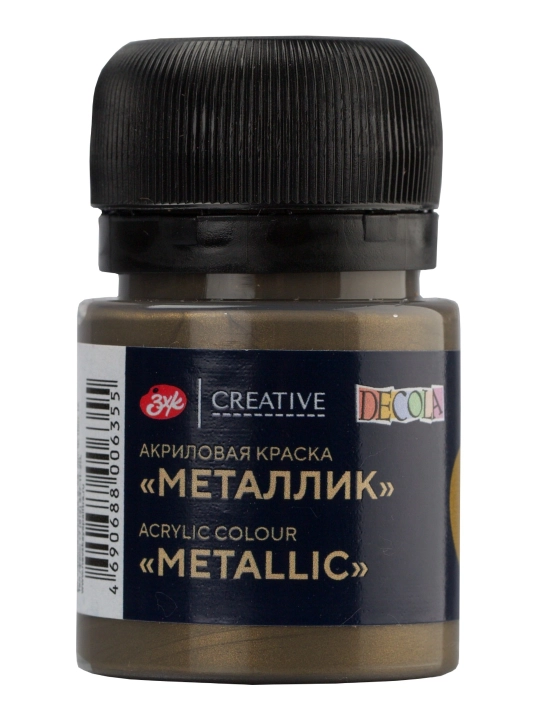 Краска Акриловая металлик, Античное золото акрил металлик Декола 20 мл - 
