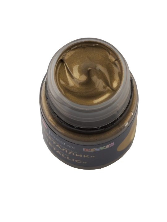 Metallik  akril bo'yog'i, "Decola" dan, Antik oltin, 20 ml