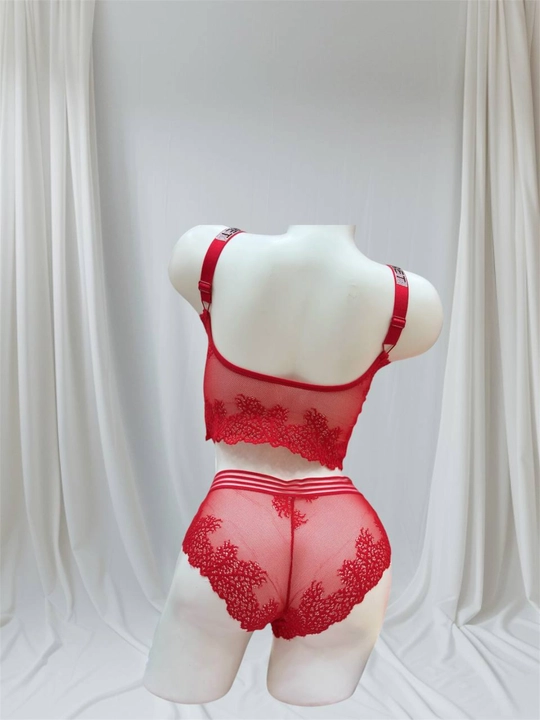Комплект нижнего белья с гипюром VIKTORIA SECRET для девушек, топ с камнями