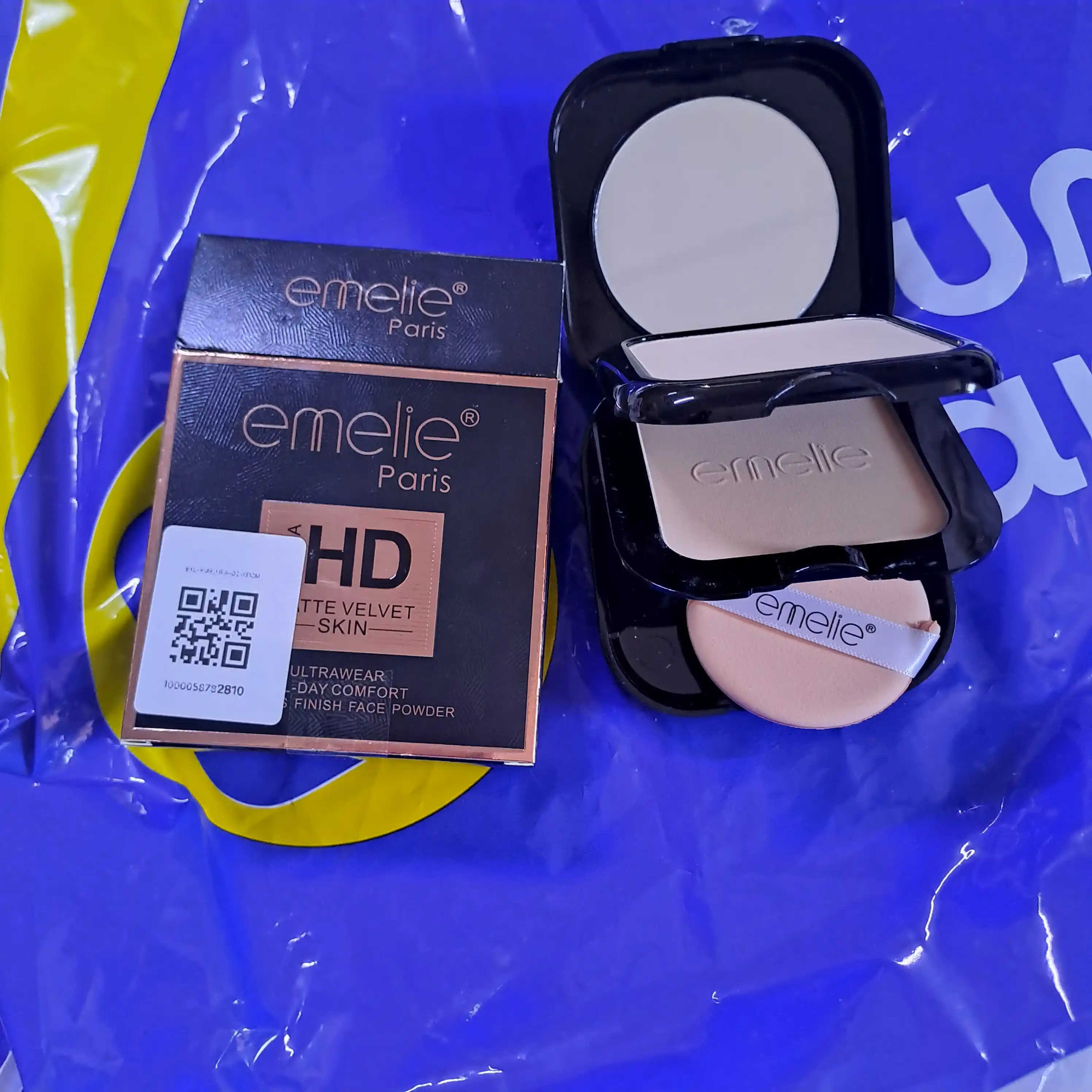 Пудра для лица Emelie BB/HD компактная Matte Powder, SPF, матовая, стойкая