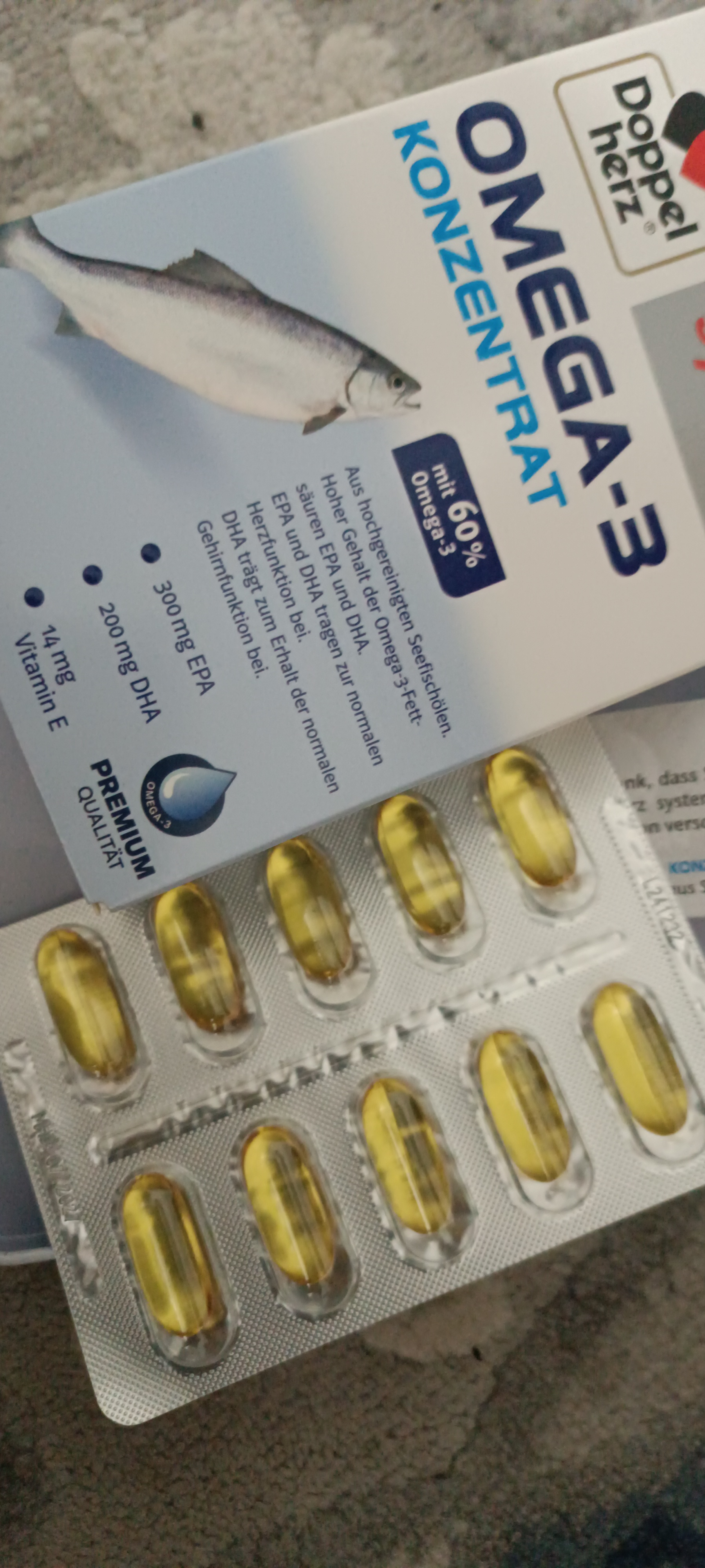 Doppelgerz System Omega-3 Konsentrat kapsulalar №30