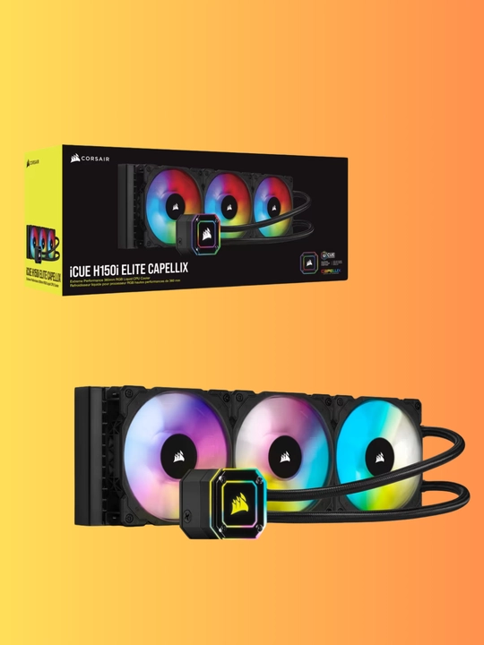 RGB yoritgichli Corsair iCUE H150i ELITE CAPELLIX suyuqlik asosidagi sovutish tizimi - 
