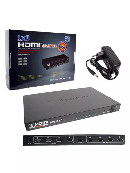 Кабель сплиттер HDMI 4Kx2K 1x2/3/4/8 3d HDTV