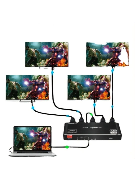 Кабель сплиттер HDMI 4Kx2K 1x2/3/4/8 3d HDTV - 