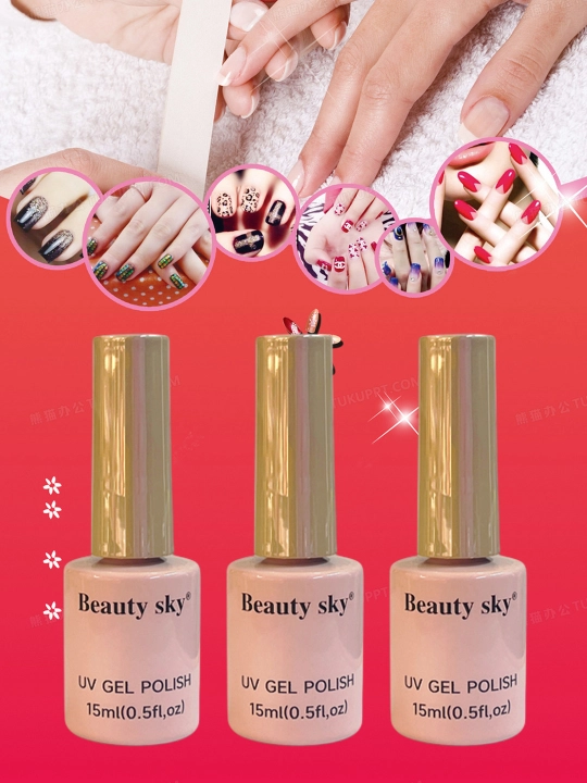 Tirnoqlar va pedikyur uchun go'zallik osmoni manikyur jel-lak, 40 rang, 15 ml