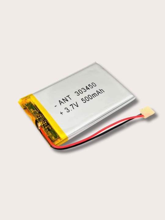 Li-Pol akkumulyator 303450, 3.7V 500mAh, 2pin, 30×34×50 mm