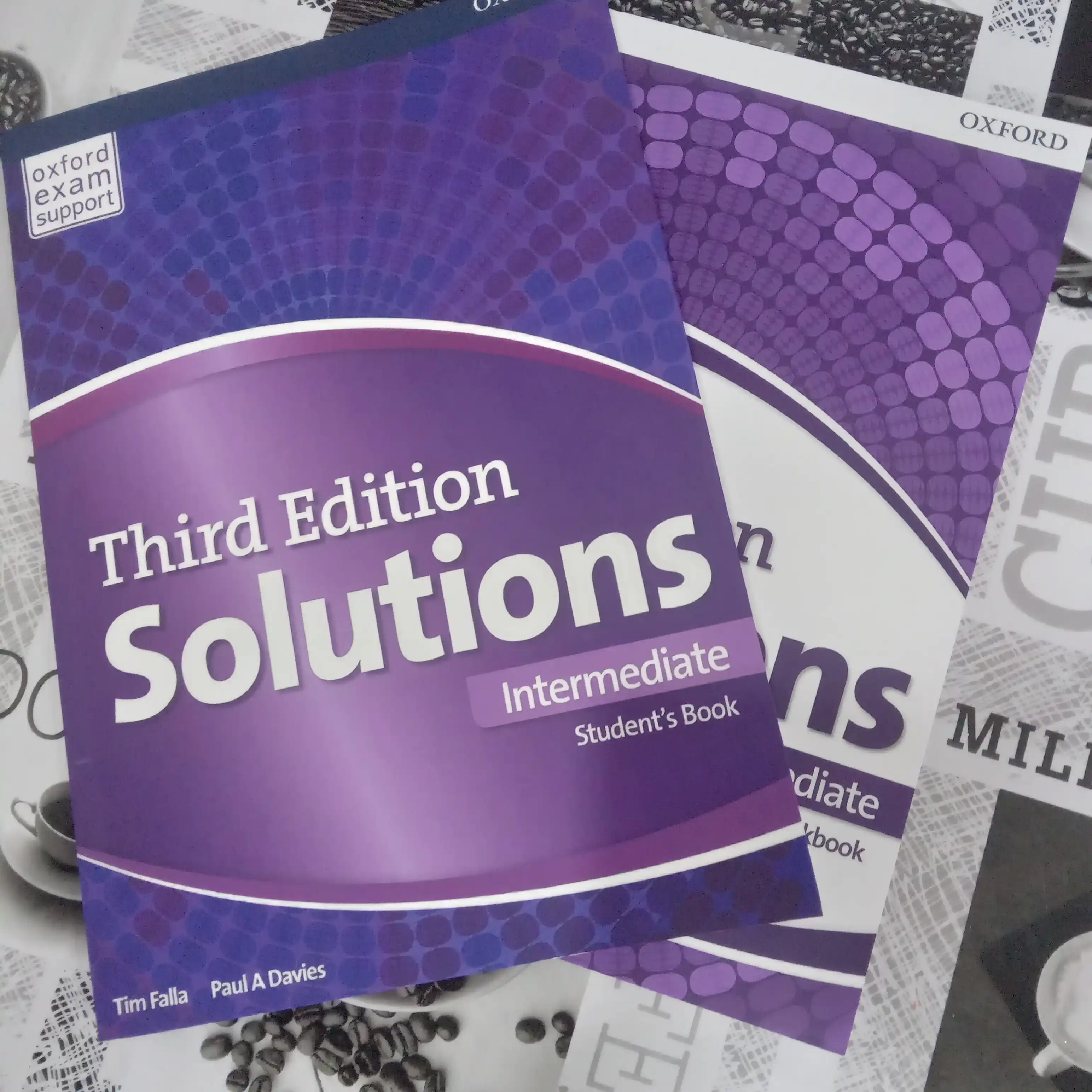 Solutions third Edition. Elementary, Pre-intermediate, Intermediate. Studentbook+Workbook