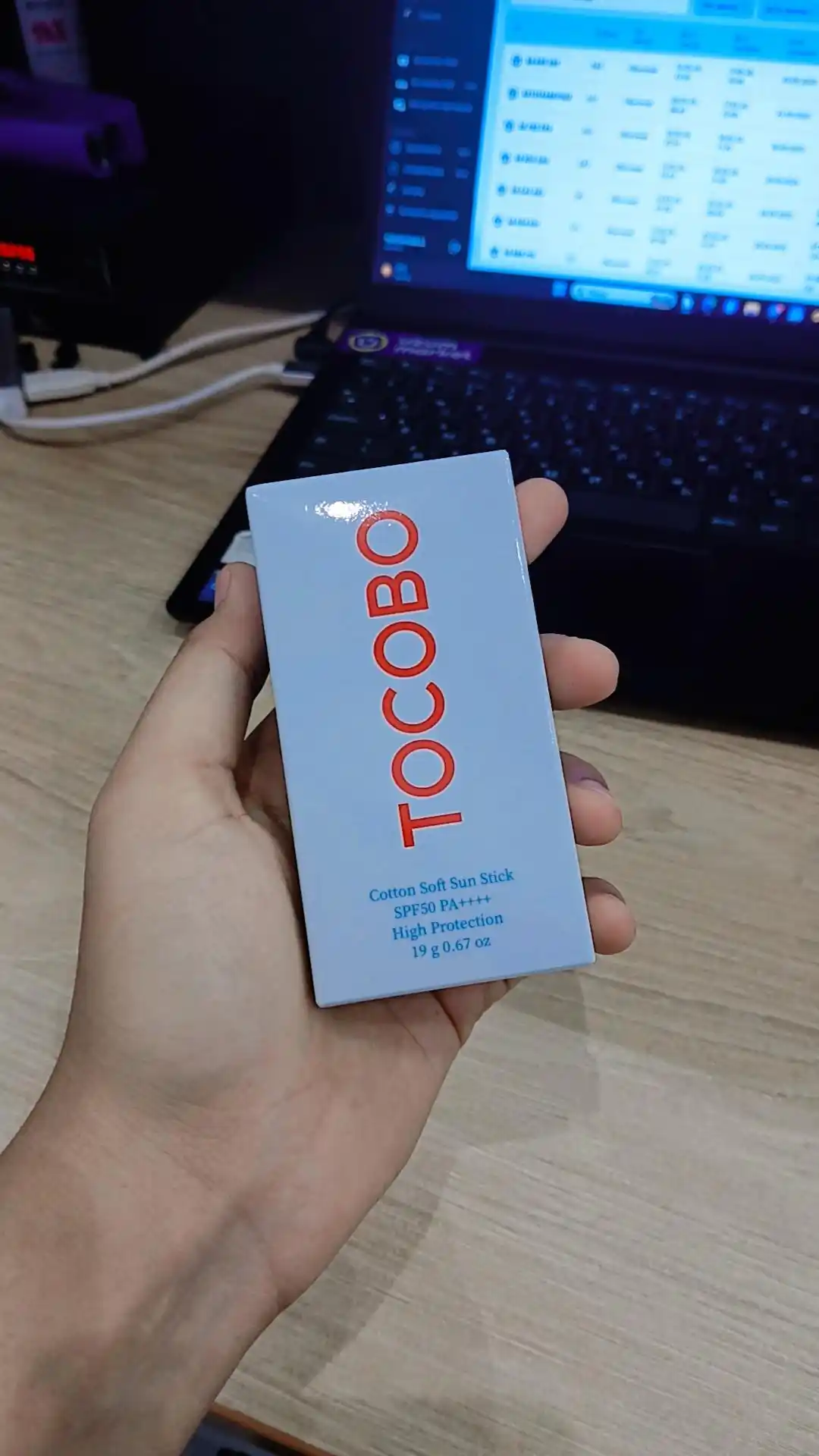Солнцезащитный стик для лица Tocobo Cotton Soft Sun Stick SPF 50 + PA++++ /, 19 г