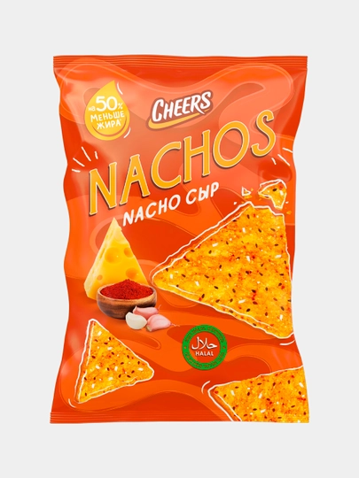 Кукурузные чипсы Cheers "Nachos» со вкусом "Nacho", 130 гр — CHEERS-P1A169B