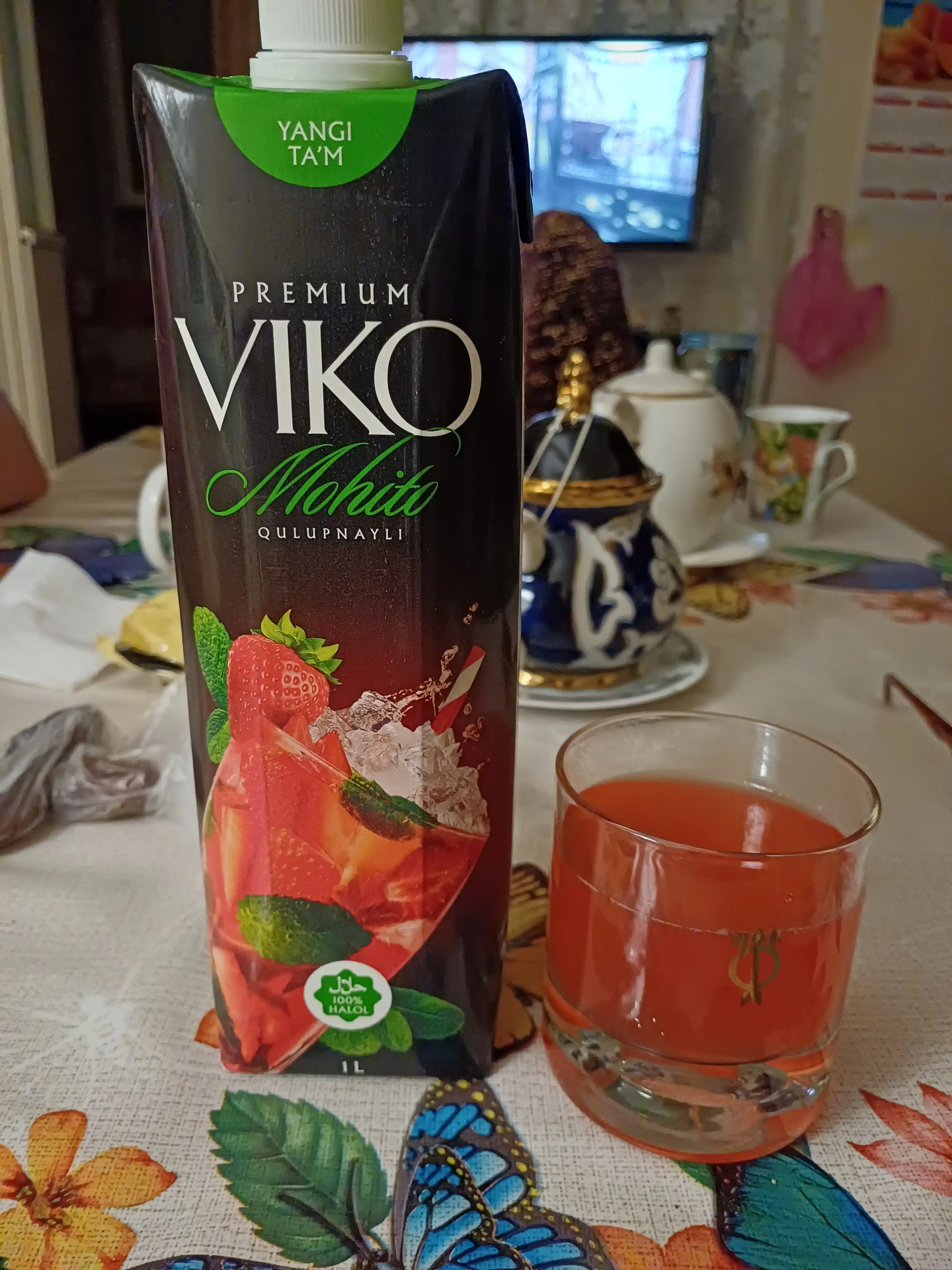 Сок Viko Мохито - Клубника, 1 л