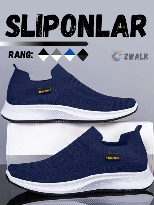 Erkaklar uchun ZWALK slipon krossovkalari, doimiy, yozgi