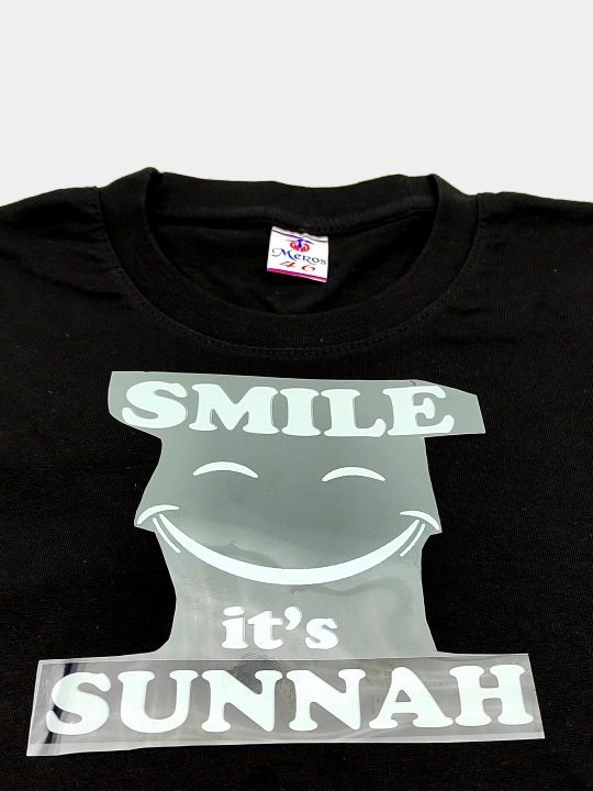 DTF печать TIKTOK стиль SMILE its SUNNAH