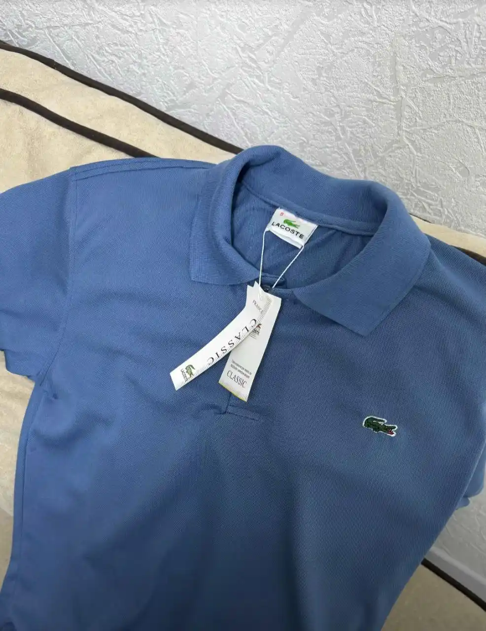 Erkaklar uchun polo, yoqali, yoz uchun finka