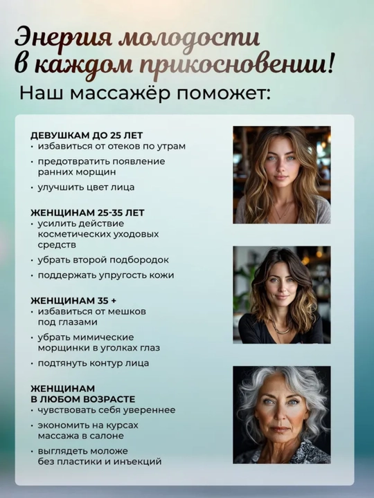 Электрический массажер для лица, микротоковый, Лифтинг массажер, 7-режимов