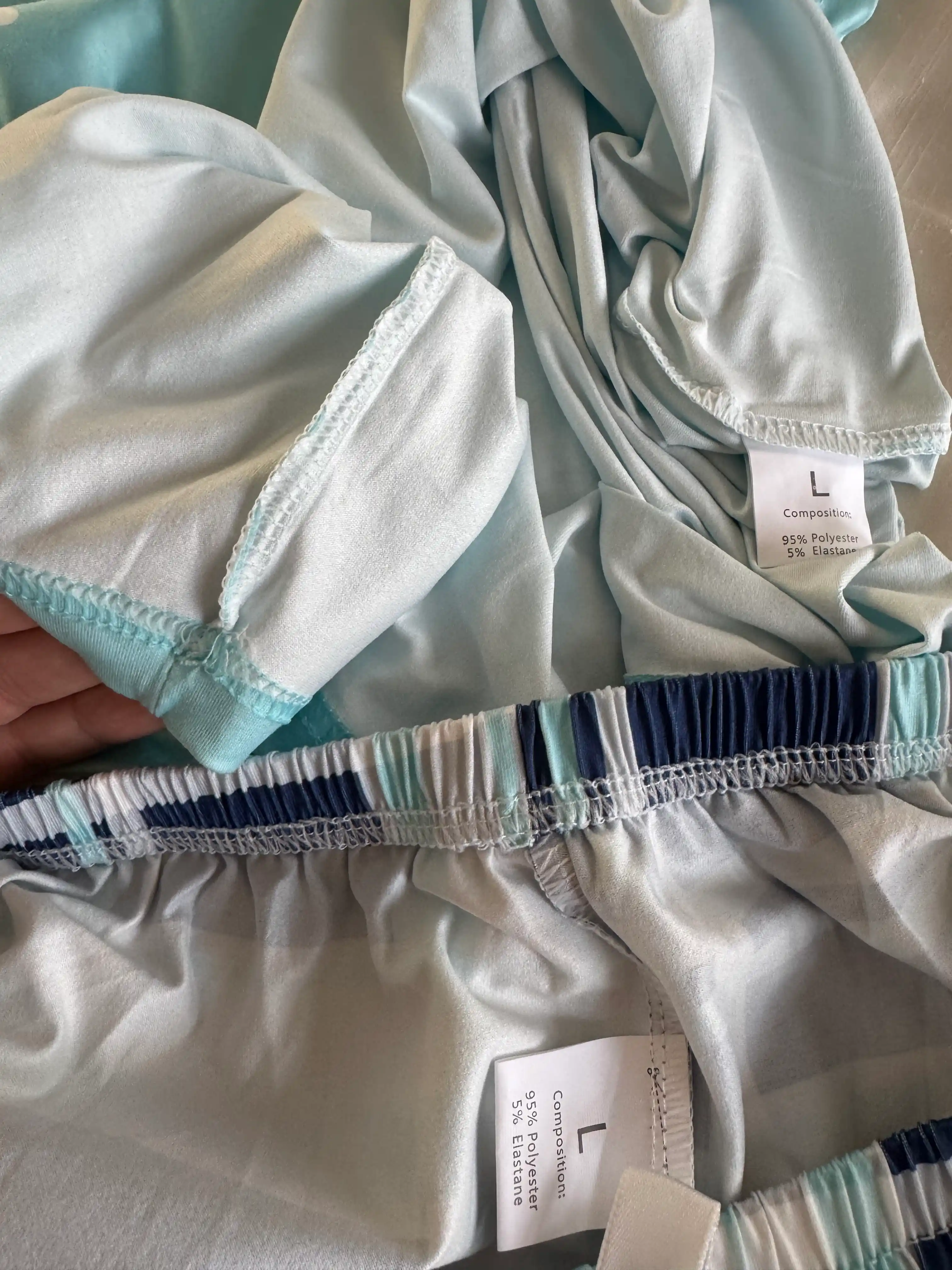 Ayollar pijamasi, shorti va shimlari, futbolka va top