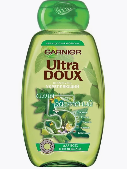 Шампунь "Ultra Doux, Сила 5 растений", укрепляющий, для всех типов волос - 