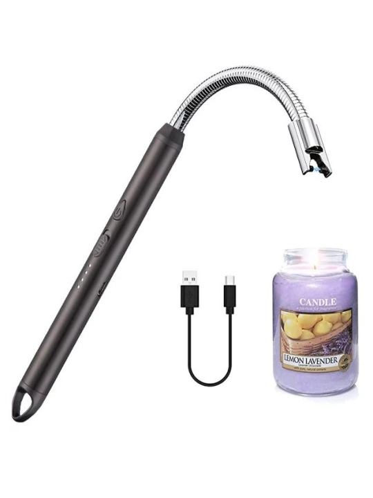 Gaz plitasi va shamlar uchun, qayta zaryadlanuvchi, olovsiz, mini USB elektron zajigalka
